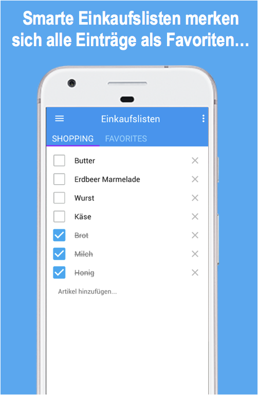 Einkaufsliste