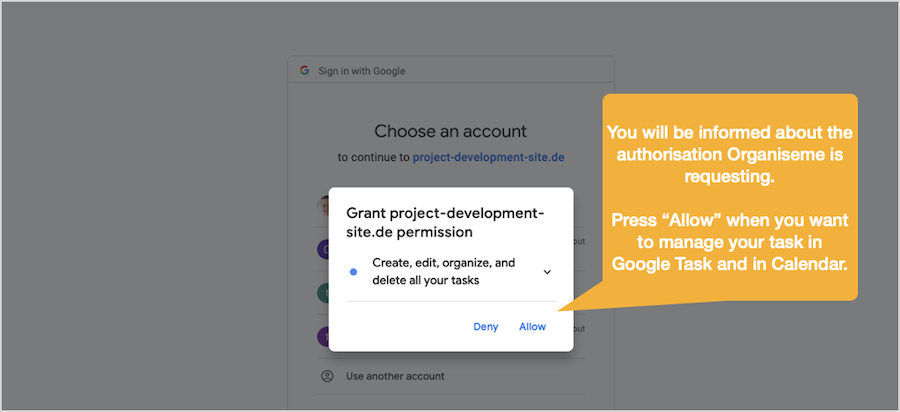 Starting Organiseme Docs Add-on